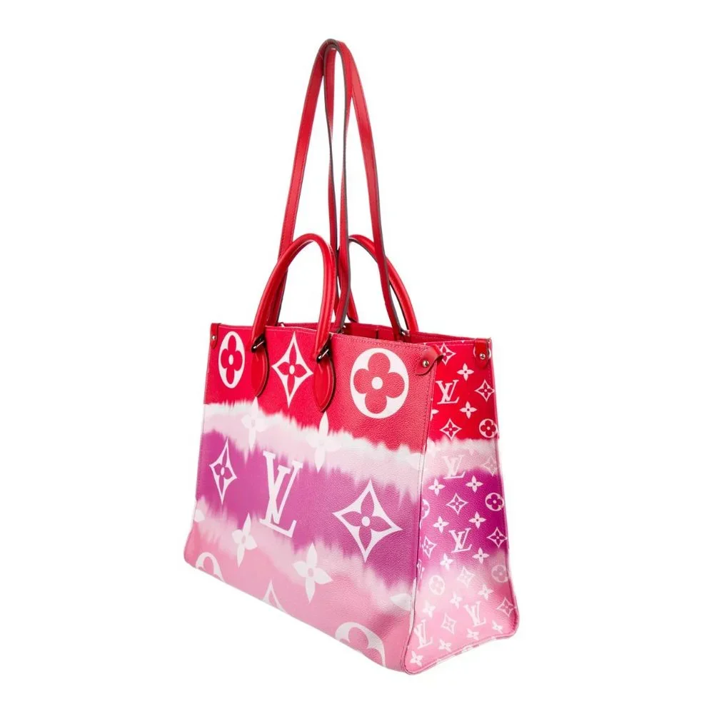 Auc Louis Vuitton Monogram Giant Escale OnTheGo GM 2WAY Bag Rouge SD0290 - Picture 4 of 15